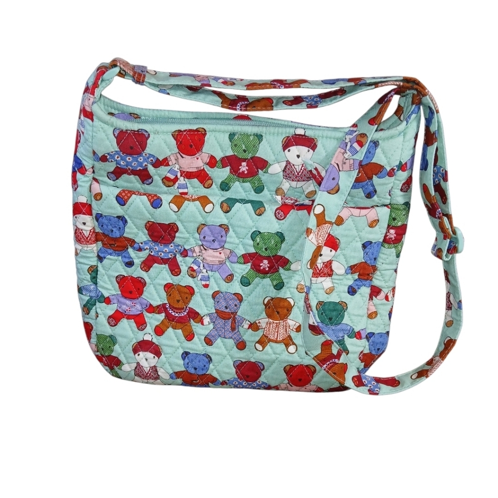 Vera Bradly XL Essential Crossbody In Toaty Teddies Pattern
